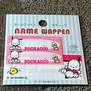Pochacco Name Wappen Iron-On Patch Nametag Japan Exclusive Official Sanrio